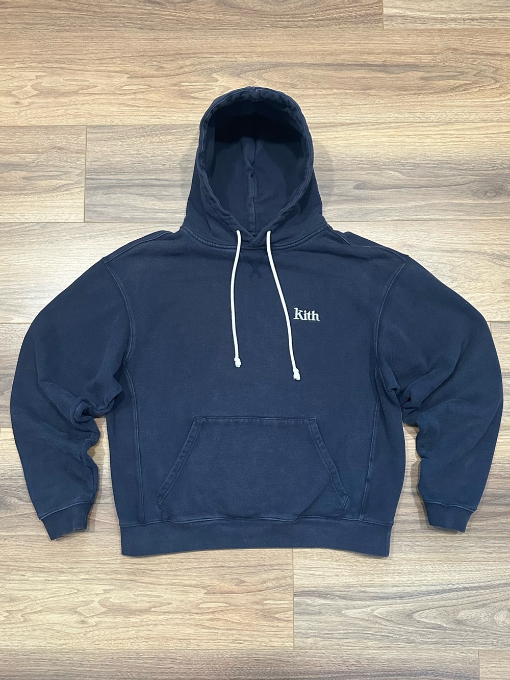 Kith Hoodie in Navy Blue Size Medium